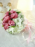 Pink Rose Bud Hand Bouquet